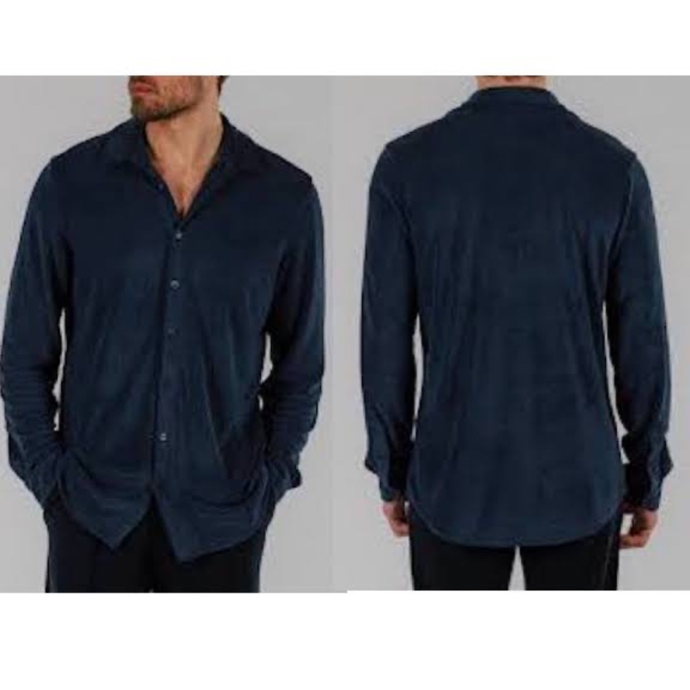 Bain de Mer Terrycloth Long Sleeve Shirt 3XL runs small New with tags 70% modal